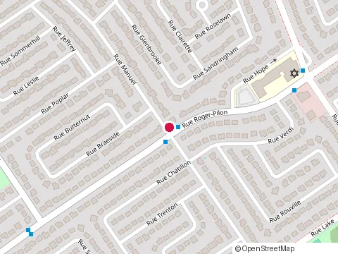 Location of Point Bleu Rénovations Inc at 93 Rue Manuel, Dollard-Des-Ormeaux