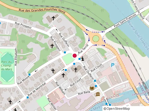 Location of Point de Service Sherbrooke at 340 Rue Dufferin, Sherbrooke