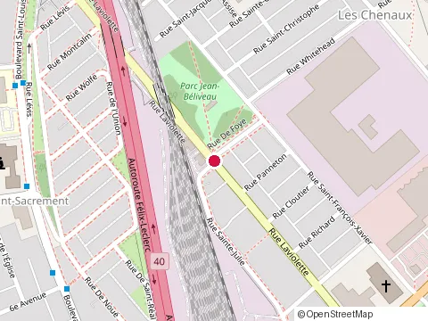 Location of Poivre Oriental at Rue Sainte-Julie, Trois-Rivières