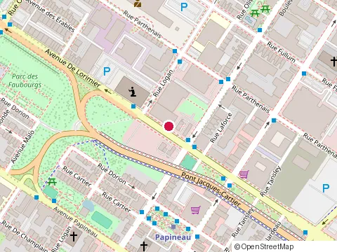 Location of Pole Doc at 1601 Avenue de Lorimier, Montréal
