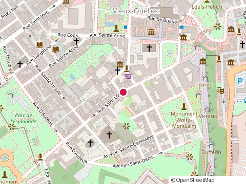 Location of Polina Pizzeria at 44 Rue Saint-Louis, Québec