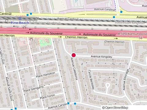 Location of Polipf at 1395 avenue Kingsley, Dorval