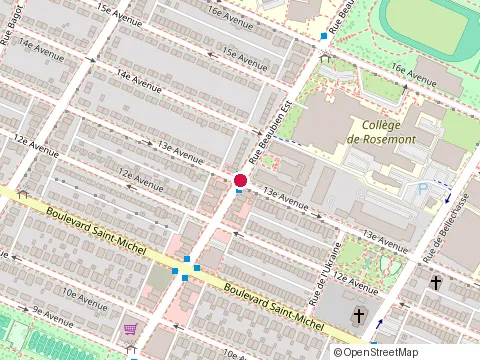 Location of Pollo Gustoso de Campagne(حلال :Halal) at 3396 Rue Beaubien E, Montréal