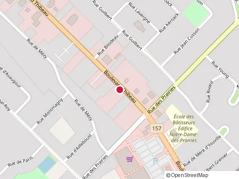 Location of Polyclinique des Prairies at 980 Boulevard Thibeau, Trois-Rivières