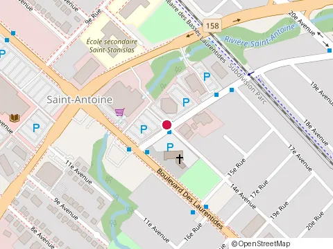 Location of Polyclinique Saint-Antoine at 555 Bd Saint-Antoine, Saint-Jérôme