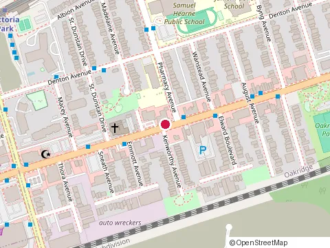 Location of Ceasars Club at 3313 Danforth Ave, Scarborough