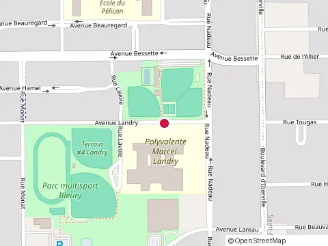 Location of Polyvalente Marcel-Landry at 365 avenue Landry, Saint-Jean-sur-Richelieu