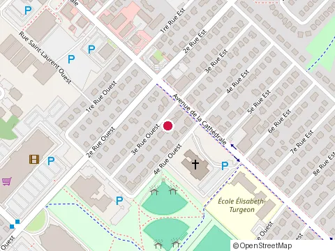 Location of Ponts Experts Inc. at 10 4E Rue O, Rimouski