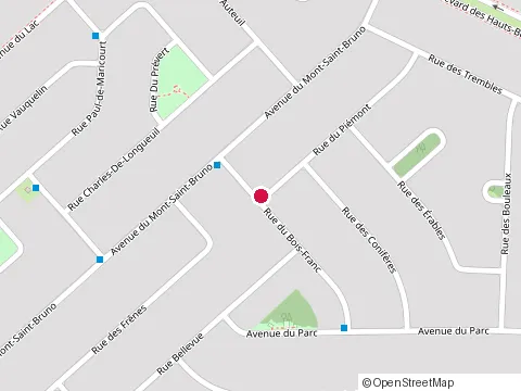 Location of Portes et Fenêtre E3 at 85 Rue du Piémont, Sainte-Julie