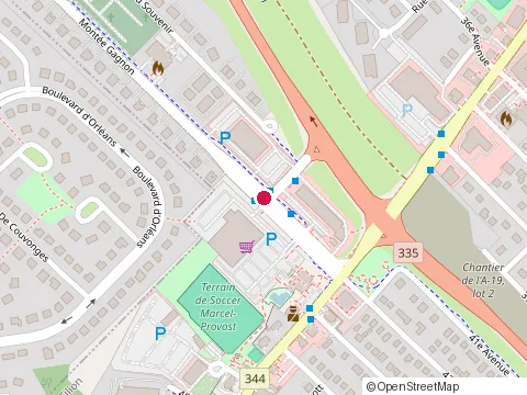 Location of Portes et Fenêtres Mtr at 77 montée Gagnon, Bois-des-Filion