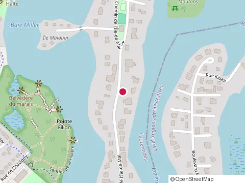 Location of Pose et Finition de Planchers at 121 chemin de l'Île-de-Mai, Boisbriand