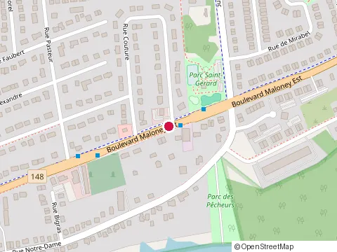 Location of Poulet Riko at 922 Boulevard Maloney E, Gatineau
