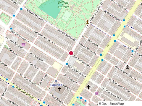 Location of Pour la Beaute & l'Harmonie at 803 avenue Laurier E # B, Montréal