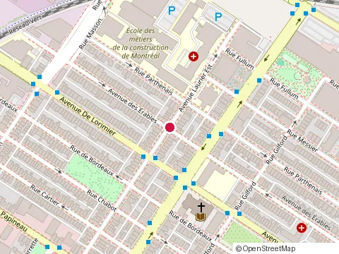 Location of Poutine Laurier Restaurant at 2100 avenue Laurier E, Montréal