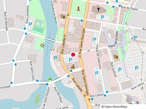 Location of Prana Café at 285 Rue Saint-Georges, Saint-Jérôme
