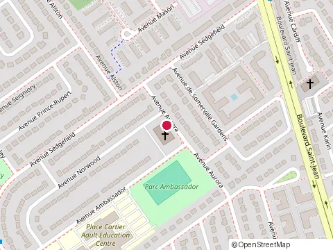 Location of Pre School St Johns Pre Maternelle St Johns at 98 avenue Aurora, Pointe-Claire