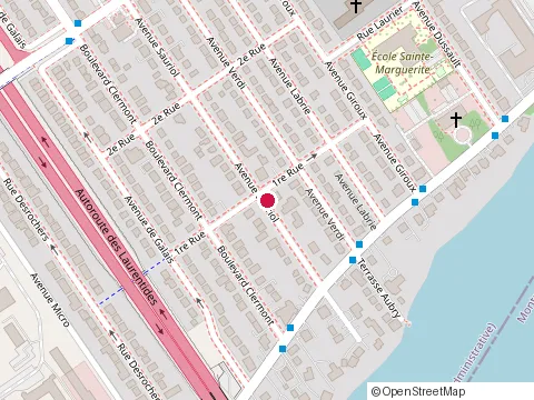 Location of Pré-Maternelle Colette Lefort at 28 avenue Sauriol, Laval