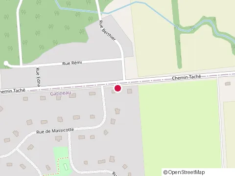 Location of Precision Drain et Fissure at 308 Chem. Taché, Gatineau