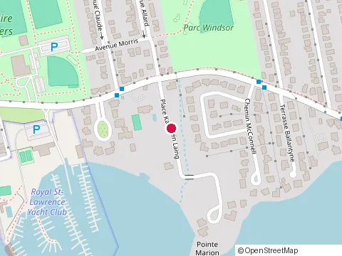 Location of Presti Demeures Royal Quai at 45 Place Kathleen-Laing, Dorval
