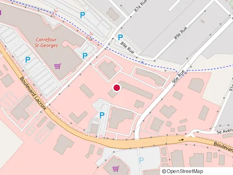Location of Prestinium at 600 89E Rue, Saint-Georges