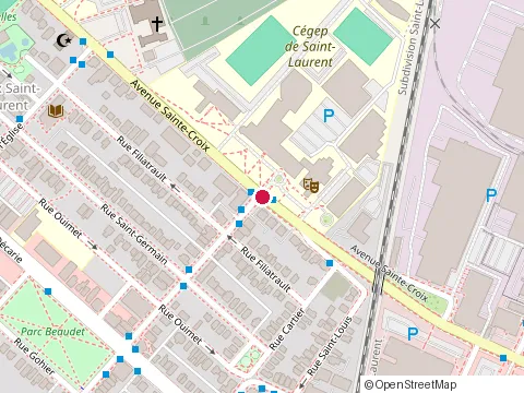 Location of Prime Overseas Consultants at 1320 College St, Saint-Laurent