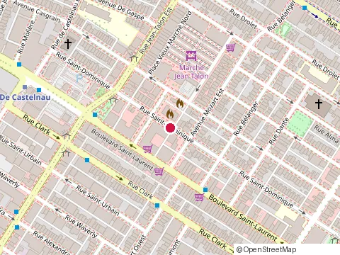 Location of Primo & Secondo at 7023 Saint Dominique St., Montréal