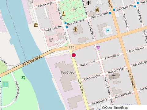 Location of Prince Pizzeria at 125 Rue du Roi, Sorel-Tracy