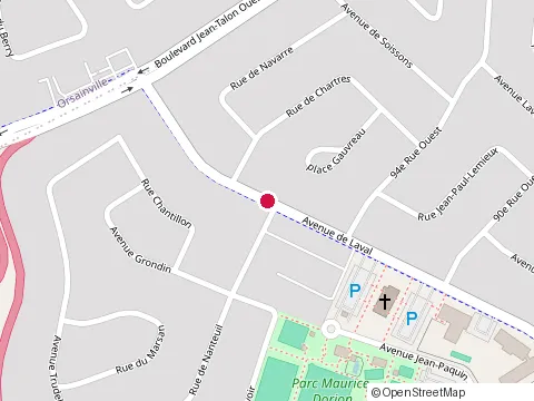 Location of Pro Expert Service at 9495 avenue de Laval, Québec