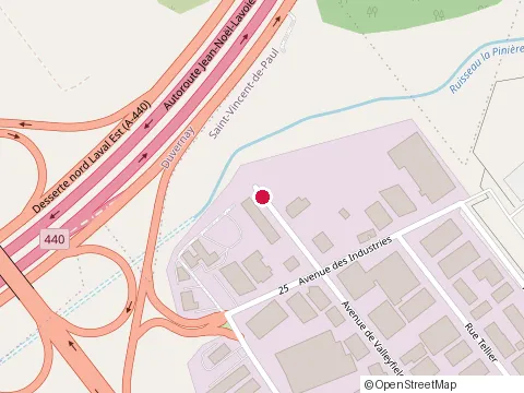 Location of Pro Retouche Laval Inc at 1450 avenue Valleyfield, Laval