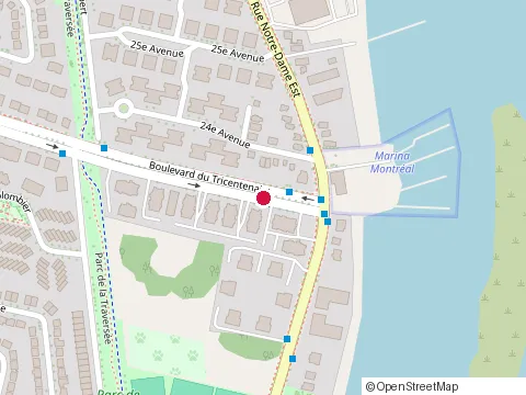 Location of Pro Sinistre at 520 boulevard du Tricentenaire, Montréal