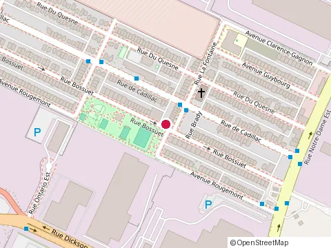 Location of Proconstruction Inc. at 1845 Rue Bossuet, Montréal