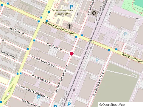 Location of Prodt Services Inc. at 40 Rue de Port-Royal O, Montréal