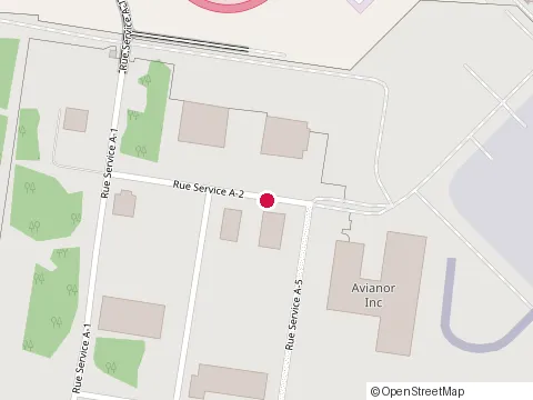 Location of Productions la Fayette at 12505 Service A-2 Rue, Mirabel