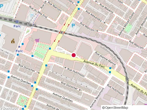 Location of Programme d’Ergothérapie - École de Réadaptation - Université de Montréal at 7077 Avenue du Parc, Montréal