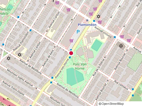 Location of Programme Mile End at 4810 avenue Van Horne, Montréal