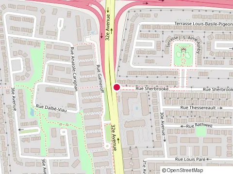 Location of Projet Traklin at 2910 Rue Sherbrooke, Lachine