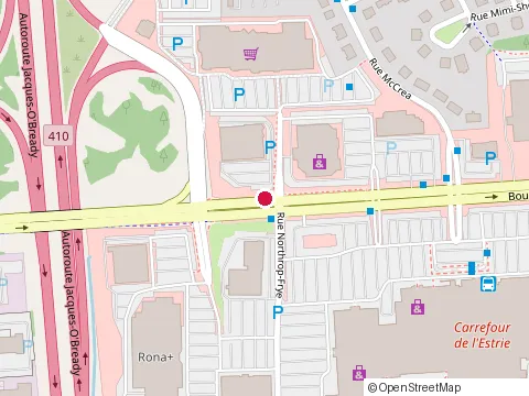 Location of Promutuel Assurance at 3077 boulevard de Portland, Sherbrooke
