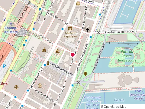 Location of Pros-Renovation at 281 Rue Saint-Paul E, Montréal