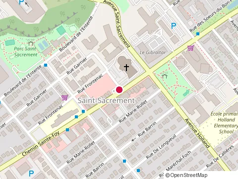 Location of Psycho-Ressources at 1390 chemin Ste-Foy, Québec