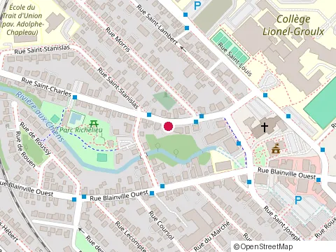 Location of Psychological Consultation Services at 15 Rue St-Charles, Sainte-Thérèse