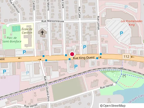 Location of Pub du Nord de Sherbrooke Inc. at 2437 Rue King Ouest, Sherbrooke