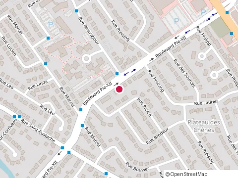 Location of Pub la Petite Irlande at 29 Rue Saint-Eustache, Saint-Eustache