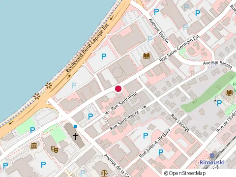 Location of Pub St-Barnabe at 50 Rue St Germain E, Rimouski