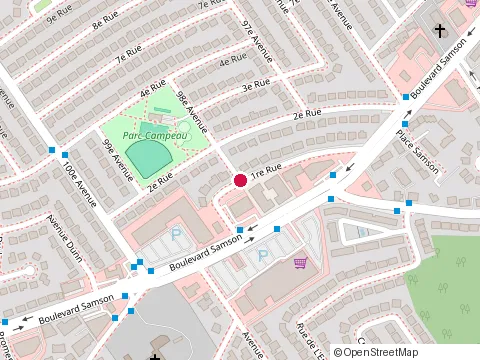 Location of Publiks Burger Bar at 4471 boulevard Samson, Laval