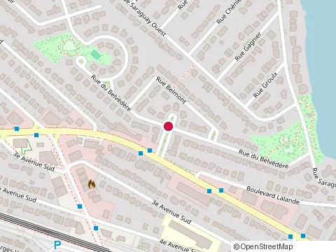 Location of Pyrac Inc at 10324 Rue Belvédere, Québec