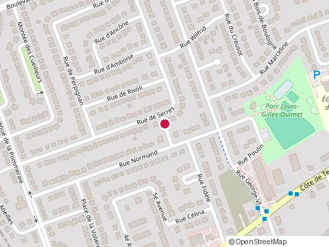 Location of Qualité Étudiants at 18 Rue Normand, Terrebonne