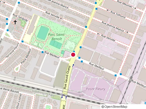 Location of Quality Linen Laundry at 9820 Rue Meilleur, Montréal