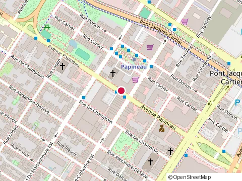 Location of Quantumframe Construction at 1437 avenue Papineau, Montréal
