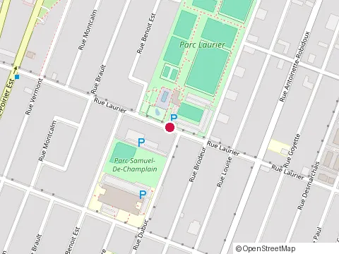 Location of Quatre Couleurs at 2072 Rue Laurier, Longueuil