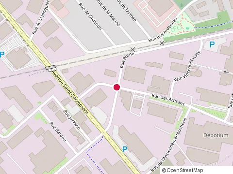Location of Que Bec Linge Service d'Uniformes at 1230 Rue des Artisans, Québec